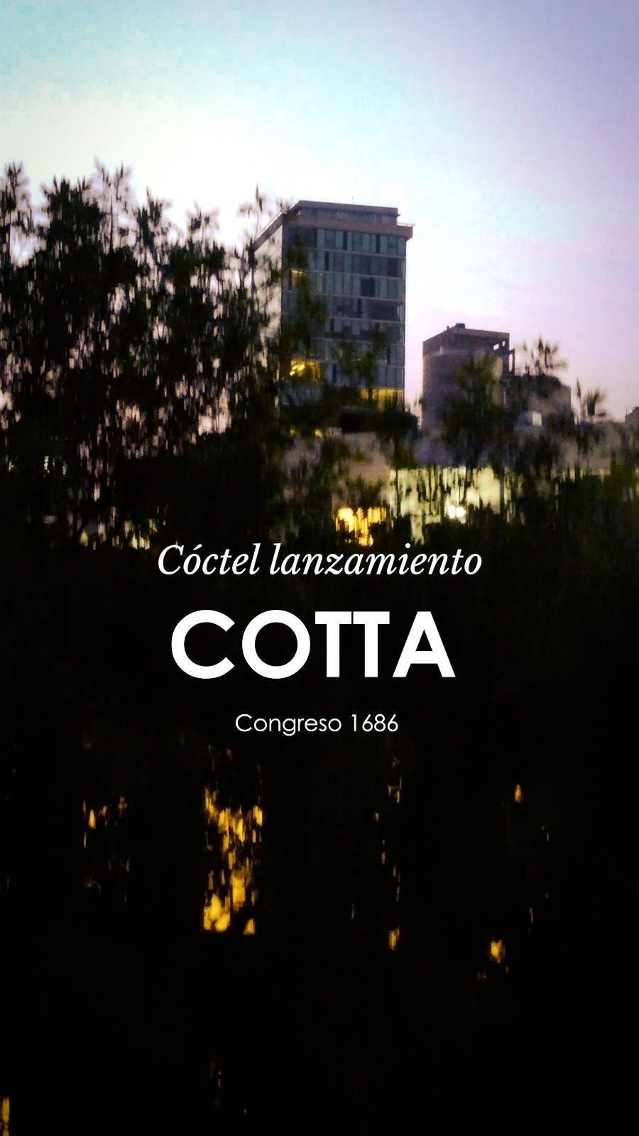 Cóctel presentación Cotta. Boscus + D'Aria 